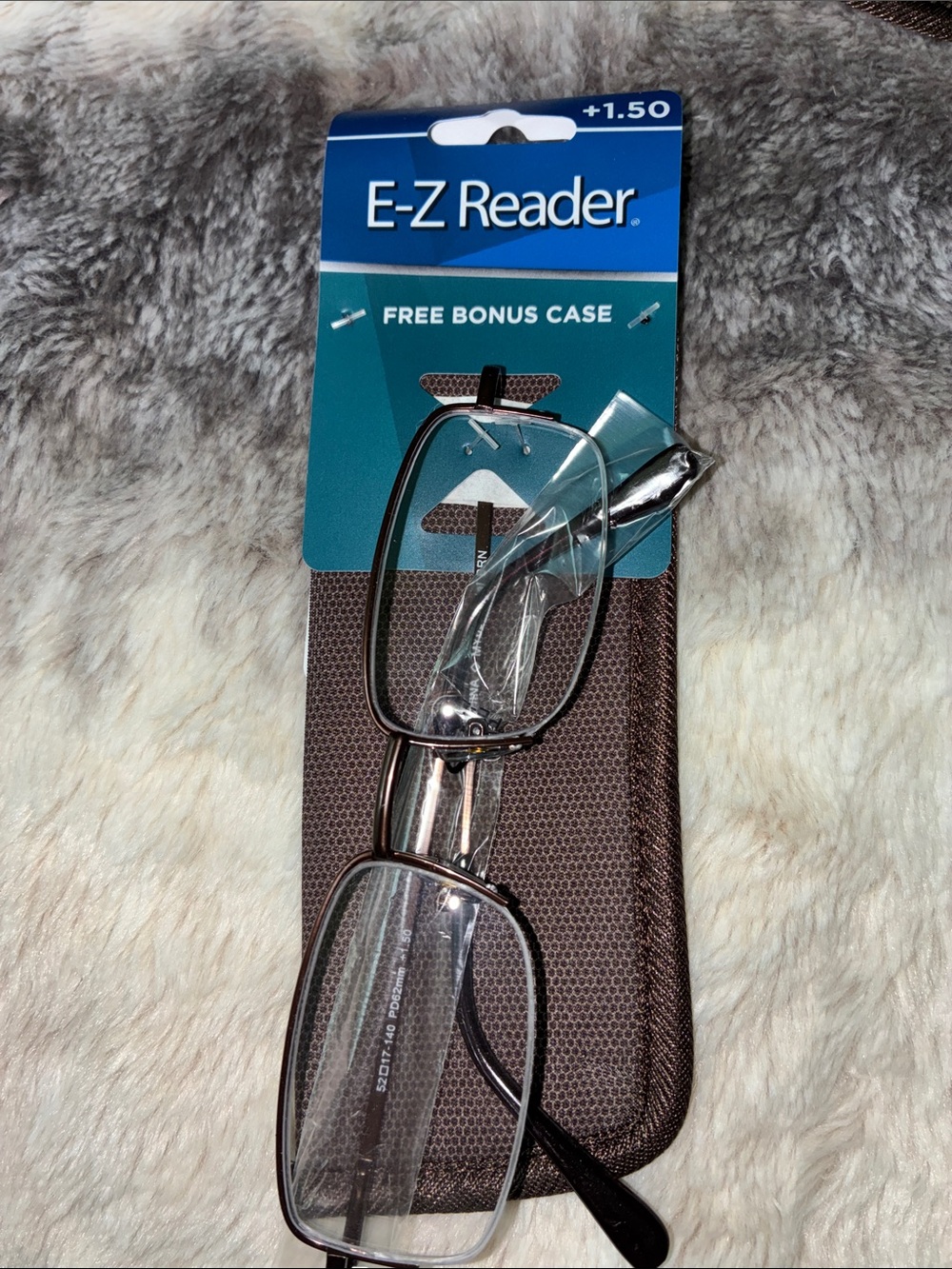 Men's Reading Glasses +1.50 with Bonus Case